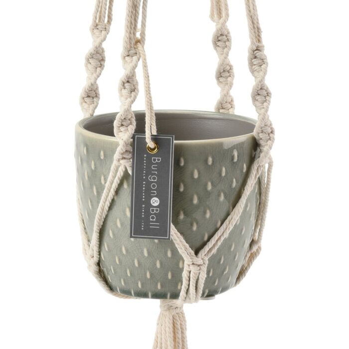 Burgon & Ball Macramé Hanging Pot-5